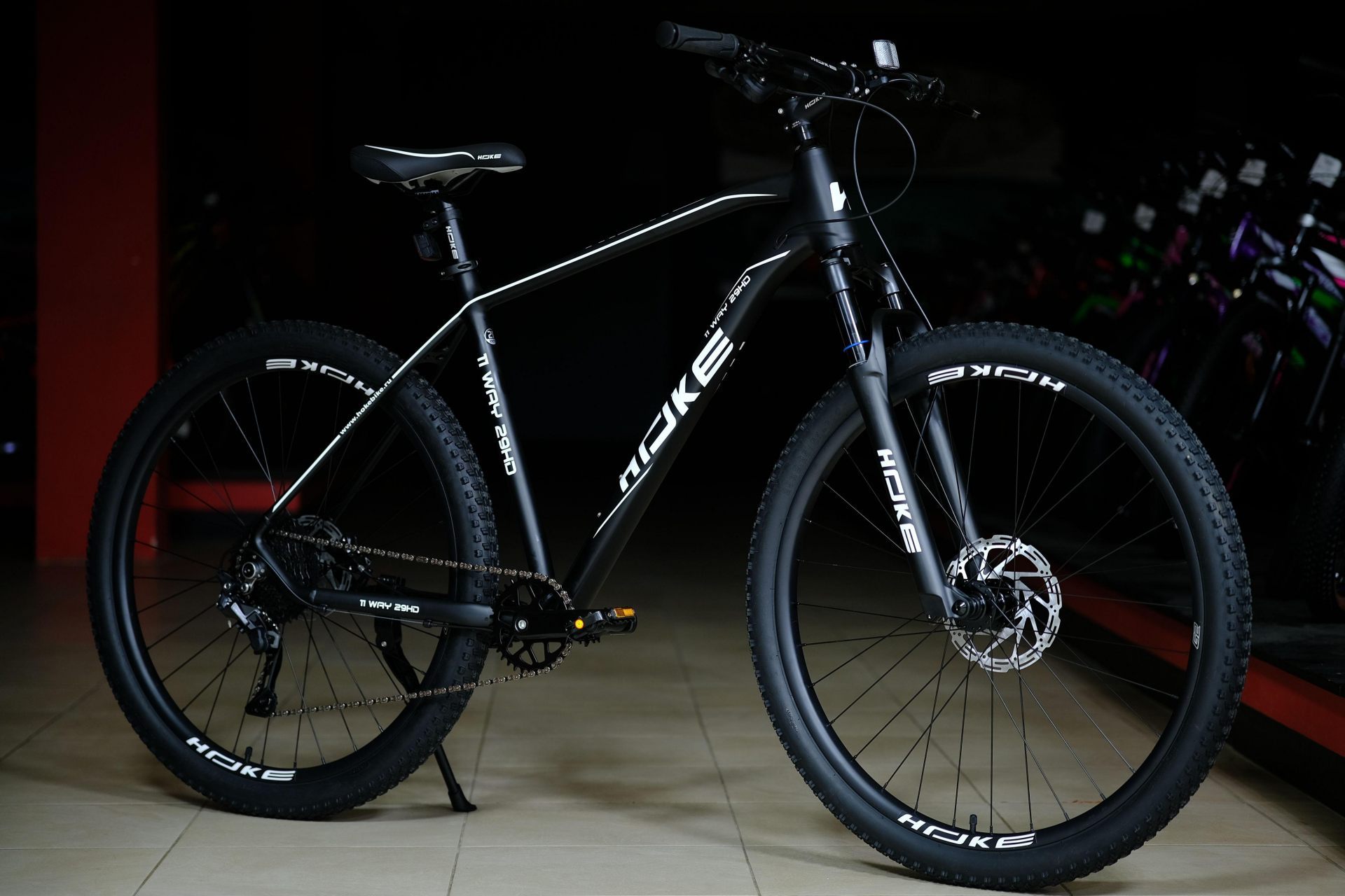 Велосипед HOKE 11 Way 29 HD матовый чёрный-белый 19